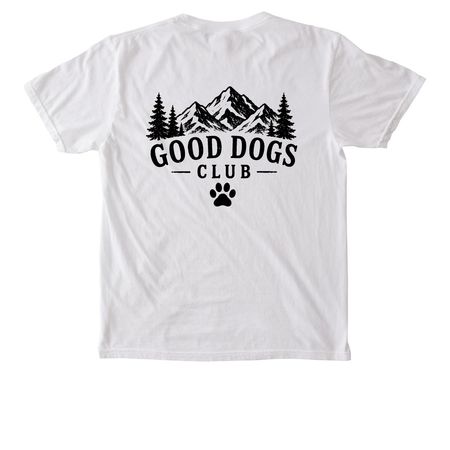Summit Paws., a White Comfort Colors Pocket Tee