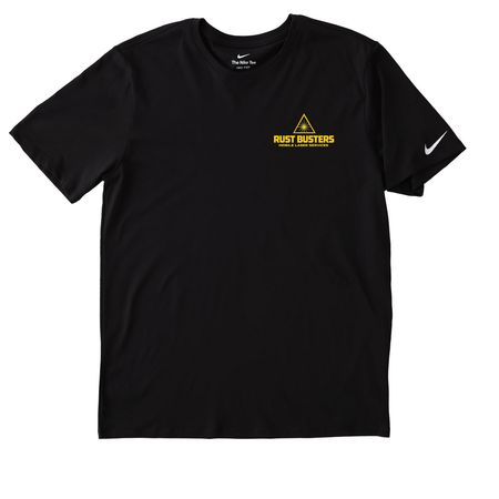 RB NIKE WORK SHIRTS, a Black Nike Dri-FIT Jersey Blend Performance Tee