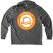 Floodzilla Shirt, a Aluminum Grey Allmade Eco Triblend Hoodie Tee