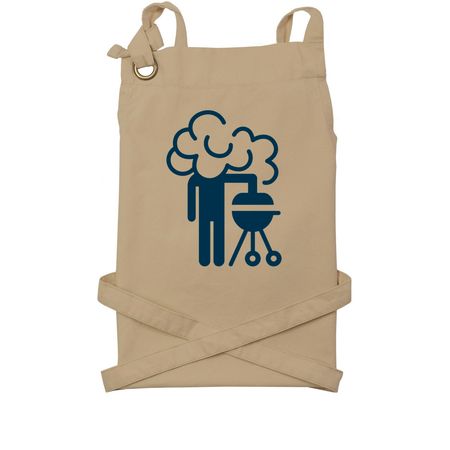 Smoked., a Khaki Cotton Canvas Pocket Apron