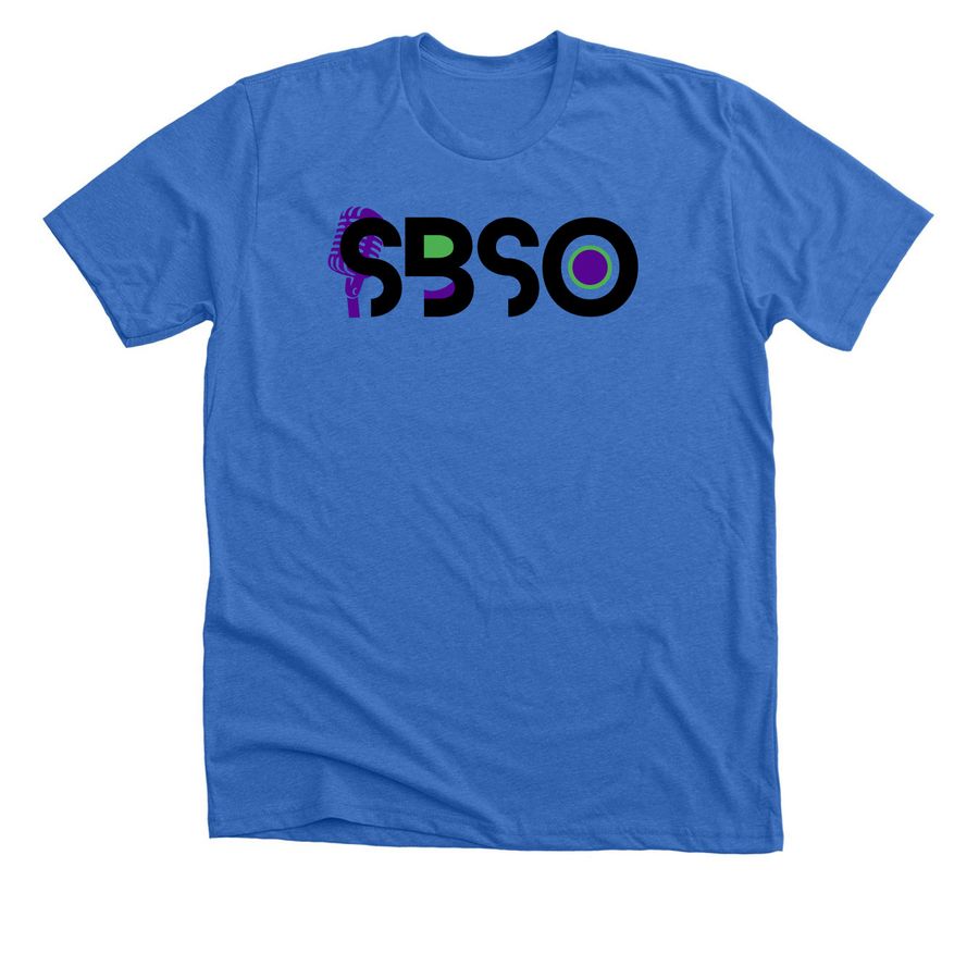 SHEBOP VOCALS - Dark LOGO&nbsp;, a Heather True Royal Premium Unisex Tee