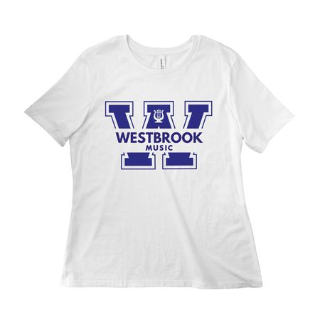 Westbrook Music Tees and Sweatshirts (White), a White Women?s Relaxed Cotton Tee