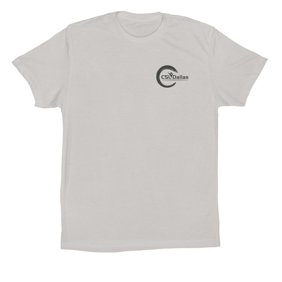 Purpose Statement (Motto), a Solid Athletic Grey Premium Cotton Tee