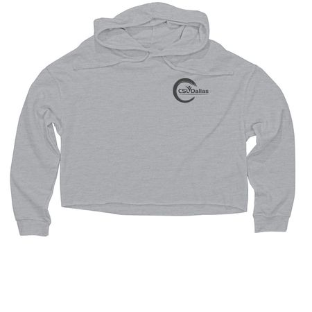 Purpose Statement (Motto), a Grey Heather Women?s Lightweight Cropped Hoodie