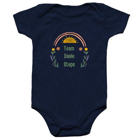 Team Davie Steps, a Navy Infant Onesie