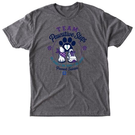 Team Pawsitive Steps&nbsp;, a Premium Heather Triblend Unisex Tee