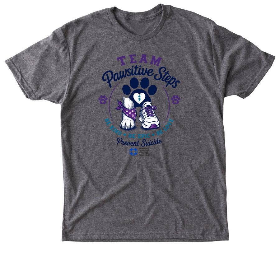 Team Pawsitive Steps&nbsp;, a Premium Heather Triblend Unisex Tee