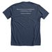 SMS &nbsp;Adult & Child 26/27&nbsp;, a Heather Navy Premium Unisex Tee (back-view)