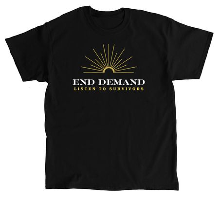 End Demand Listen to Survivors, a Black Classic Unisex Tee