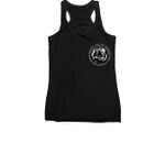 Bravo Belly Dance | Special Edition Logo, a Black Women's Racerback (back-view)