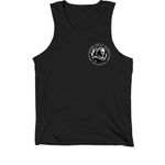 Bravo Belly Dance | Special Edition Logo, a Black Premium Cotton Tank (back-view)