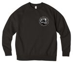 Bravo Belly Dance | Special Edition Logo, a Deep Black Allmade Organic CVC Crewneck Sweatshirt (back-view)