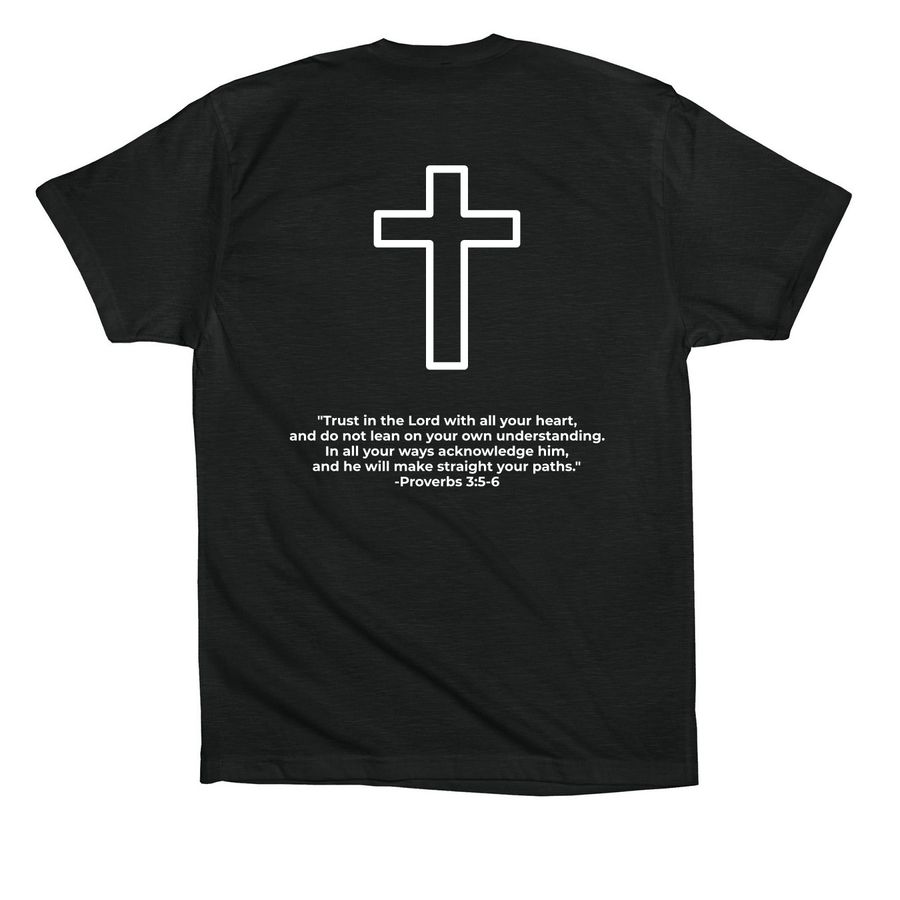 Moto Boyz Christian Tee, a Vintage Black Premium Cotton Tee (back-view)