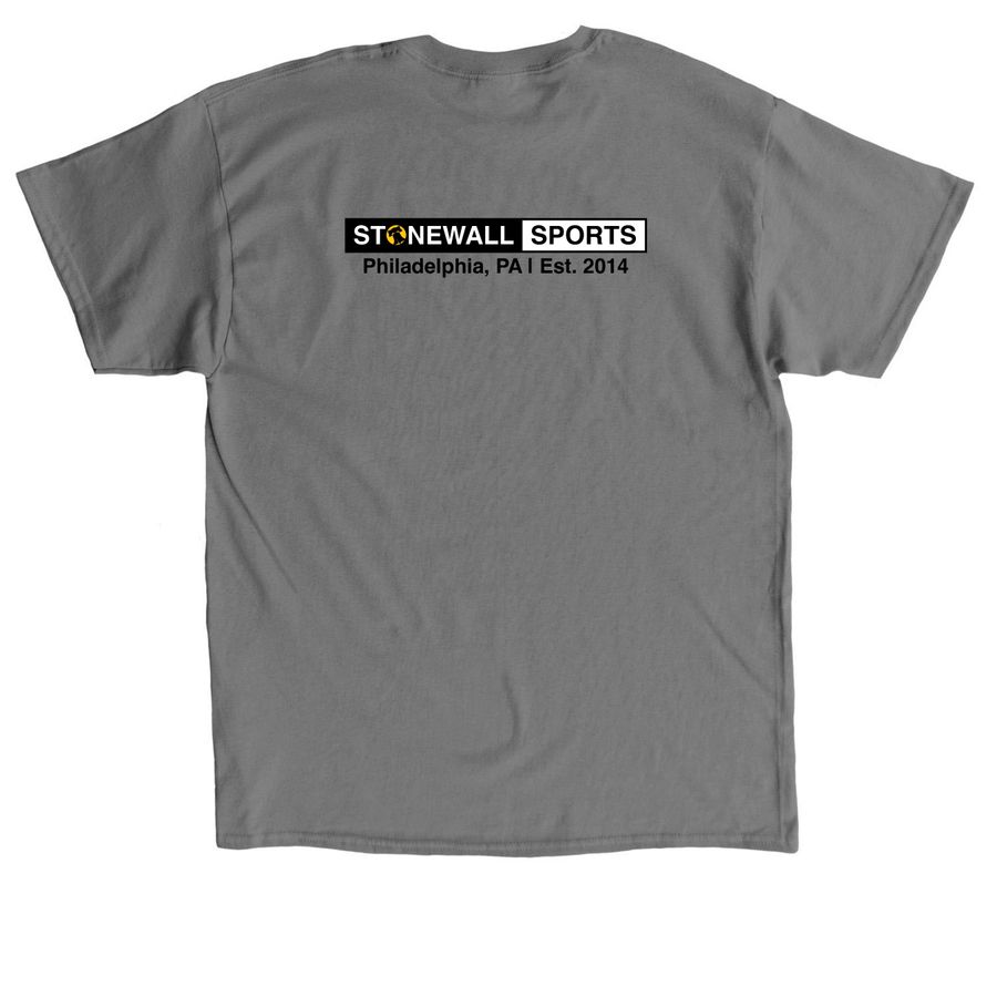 Stonewall Sports: Philadelphia Swag Drop, a Charcoal Classic Unisex Tee (back-view)
