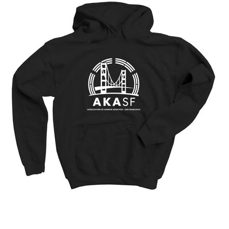 AKASF Association of Korean Adoptees SF, a Black Youth Pullover Hoodie