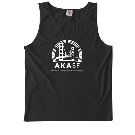 AKASF Association of Korean Adoptees SF, a Black Comfort Colors Tank Top