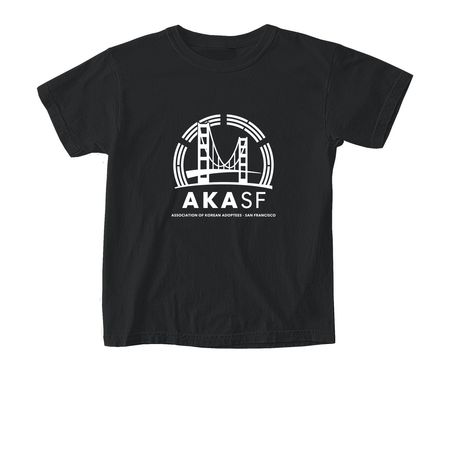 AKASF Association of Korean Adoptees SF, a Black Comfort Colors Youth Tee