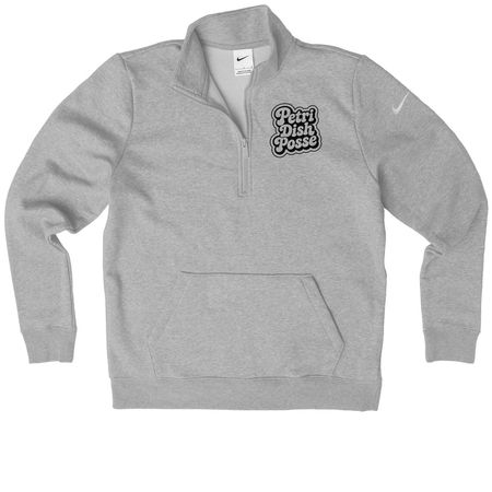 Quarter Zip&nbsp;, a Dark Grey Heather Nike Women's Club Half Zip Pullover