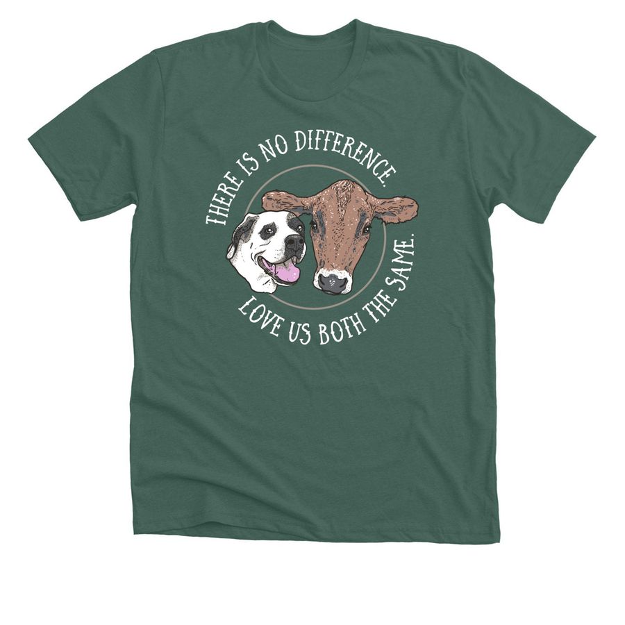 Bucket and Colton - Puppy and Grasspuppy, a Heather Forest Premium Unisex Tee