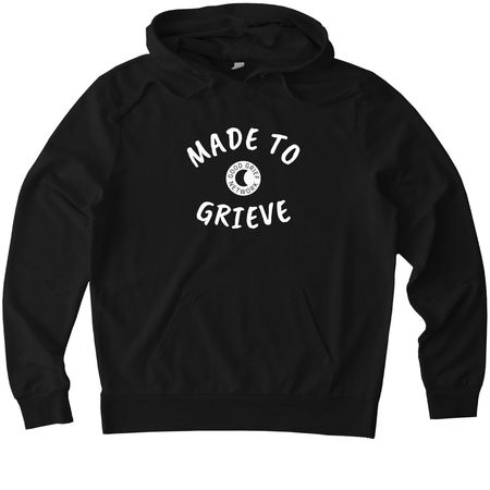 Made to Grieve, a Deep Black Allmade Organic French Terry Pullover Hoodie