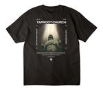 Taproot '26-'27, a Black Unisex Heavyweight Tee (back-view)