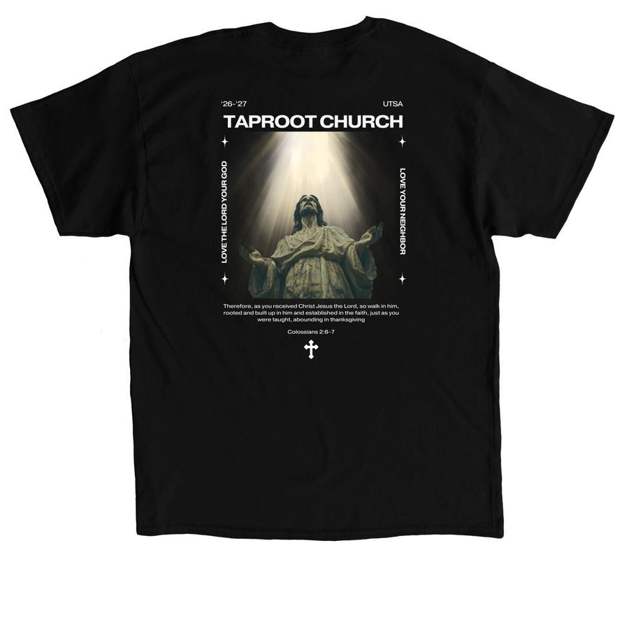 Taproot '26-'27, a Black Classic Unisex Tee (back-view)