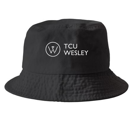 Wesley Hats, a Black Printed Bucket Hat