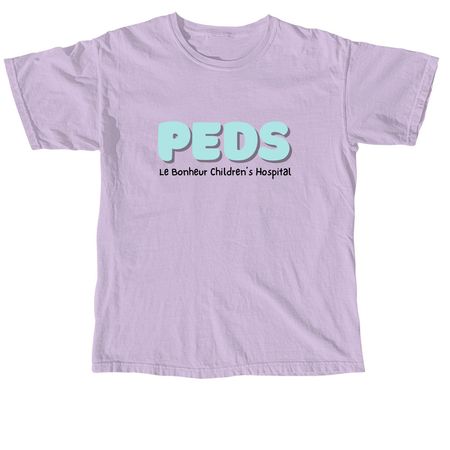 Capybara Hero, a Orchid Comfort Colors Unisex Tee (back-view)