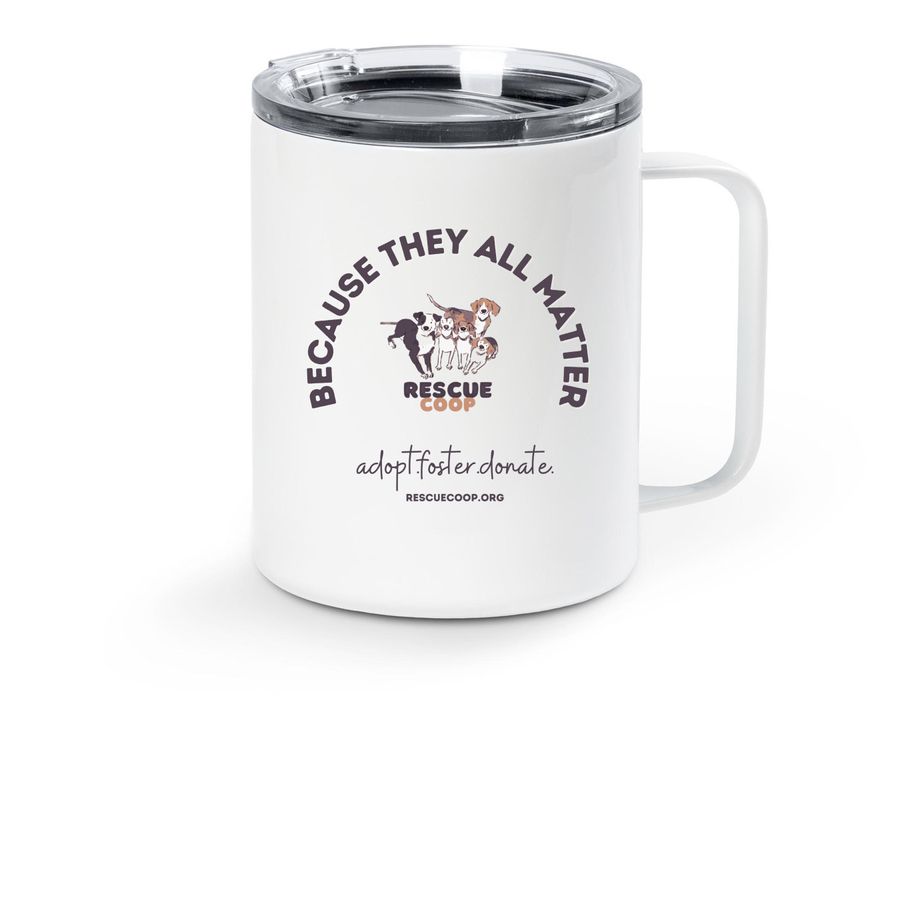 Stainless Steel Travel Mug: They All Matter, a White Stainless Steel Travel Mug