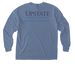 Comfort Colors 2, a Blue Jean Comfort Colors Long Sleeve Pocket Tee (back-view)