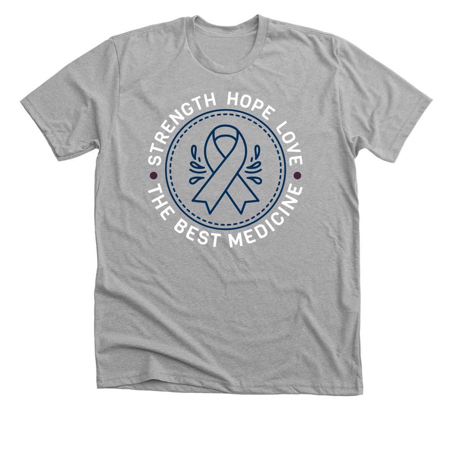 Fight With Jen, a Athletic Heather Premium Unisex Tee