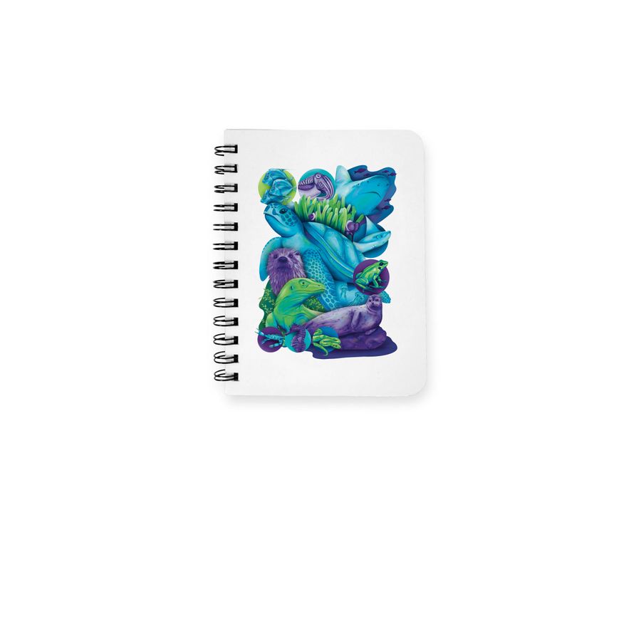 Virginia Aquarium 40th Anniversary, a White Spiral Notebook