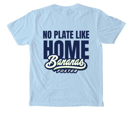 Home - Pocket Tee, a Chambray Comfort Colors Pocket Tee (back-view)