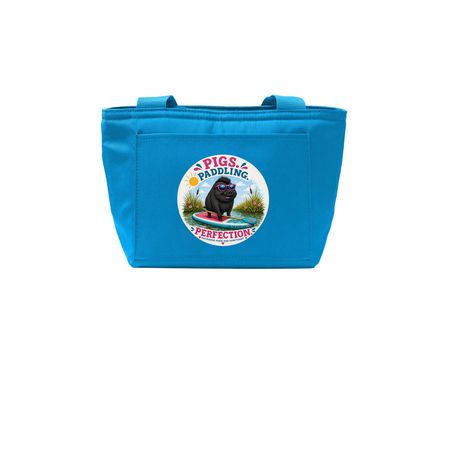 Pigs. Paddling. Perfection. Summer Fundraiser, a Parcel Blue Insulated Lunch Tote