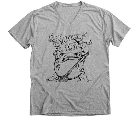 Witches Guild Shirts, a Athletic Heather Premium V-Neck Tee