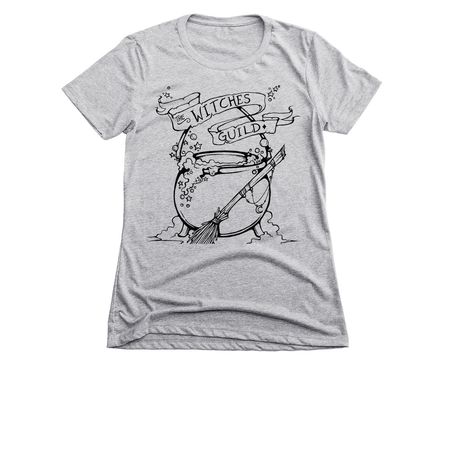 Witches Guild Shirts, a Dark Heather Grey Women's Slim Fit Tee