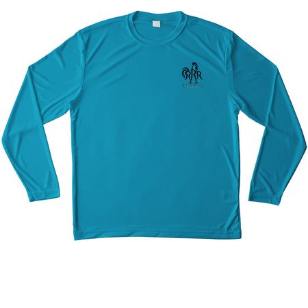 UV Sun Shirt, a Atomic Blue Unisex Performance Long Sleeve Tee