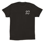 Feral for TNR, a Black Premium Cotton Tee (back-view)