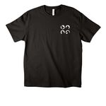 Feral for TNR, a Black Unisex Heavyweight Tee (back-view)