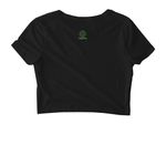 V.E.S.T.A Method, a Black Women's Fitted Cropped Tee (back-view)