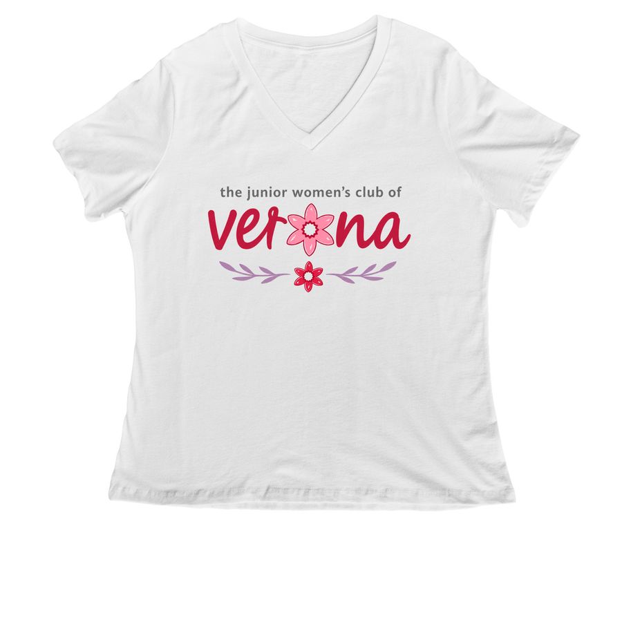 TEST TEST TEST, a White Women's Relaxed V-Neck Tee