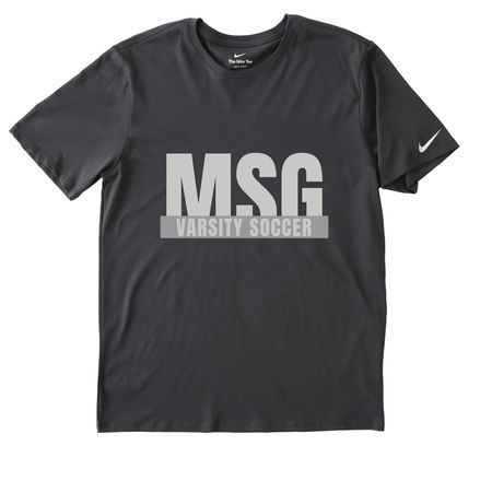 Nike T-Shirt (Gray Design), a Anthracite Nike Dri-FIT Jersey Blend Performance Tee