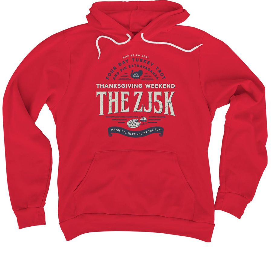 2021 ZJ5K- Dark Colors, a Red Premium Pullover Hoodie