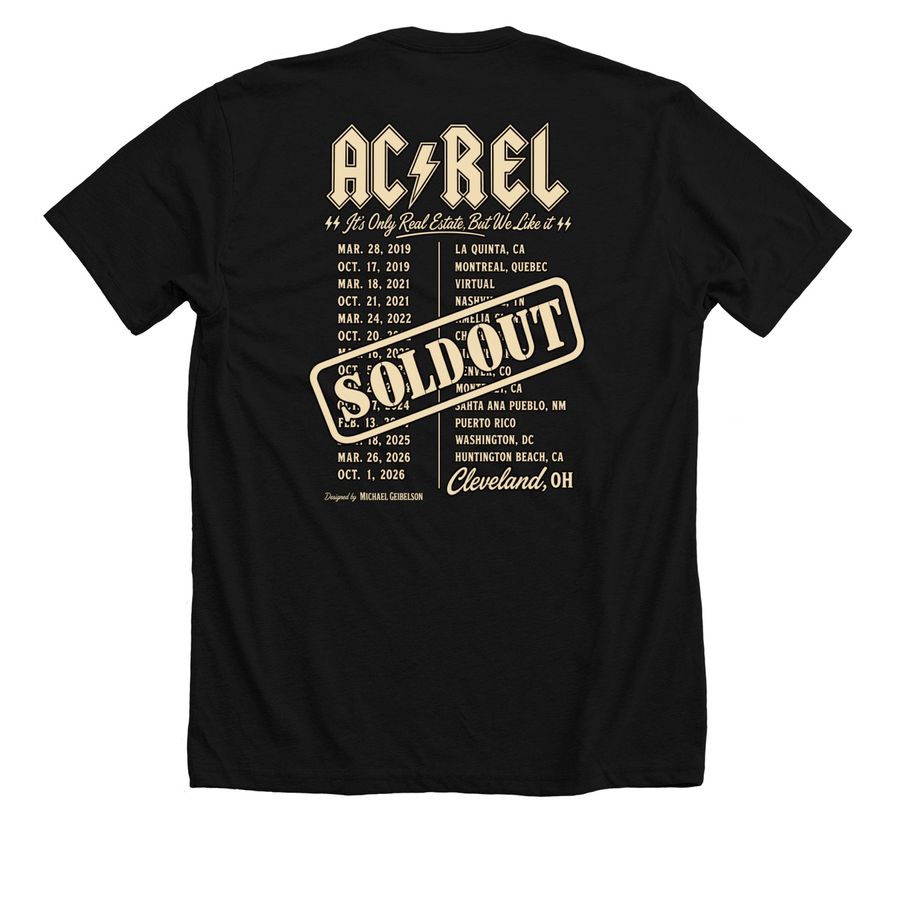 Official 2026 ACREL Annual Meeting Shirt, a Solid Black Blend Premium Unisex Tee (back-view)