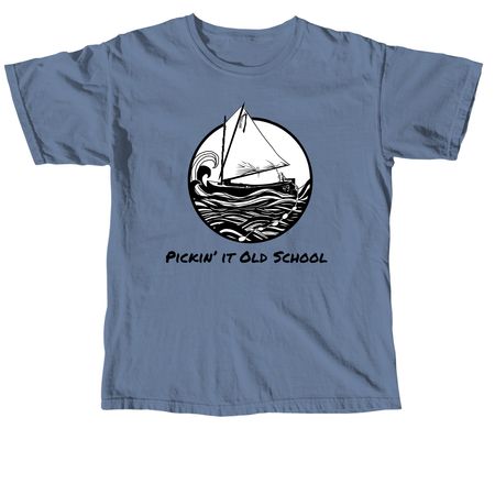 Pickin? it Old School&nbsp;, a Blue Jean Comfort Colors Unisex Tee