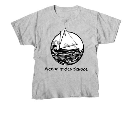 Pickin? it Old School&nbsp;, a Sport Grey Youth Unisex Tee