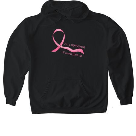 Survivor Breast Cancer Tee | Bold Imprint, a Black Gildan Softstyle Pullover Hoodie