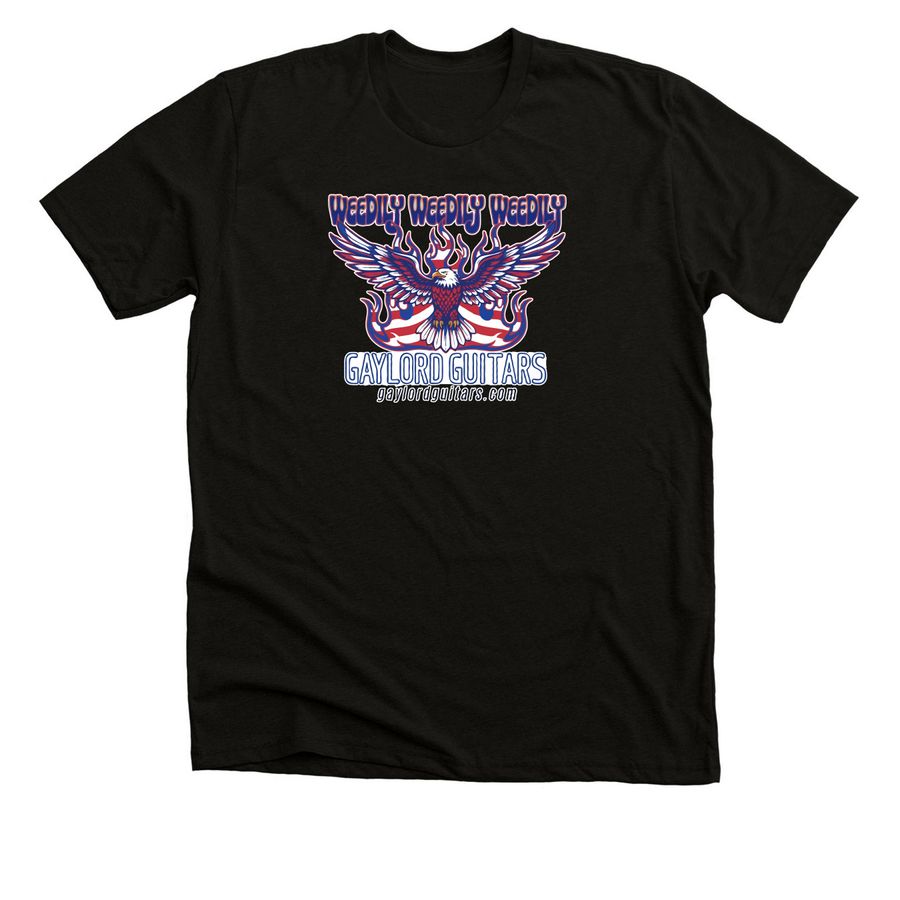 USA Soloing Eagle, a Solid Black Blend Premium Unisex Tee