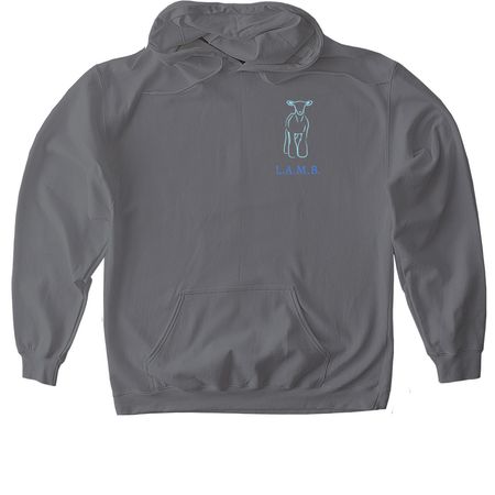 4-H Club Lamb, a Charcoal Gildan Softstyle Pullover Hoodie