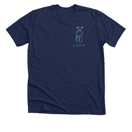 4-H Club Lamb, a Solid Navy Blend Premium Unisex Tee